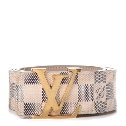 Louis Vuitton Damier Azur LV Initiales Belt 100 40 1 of 11