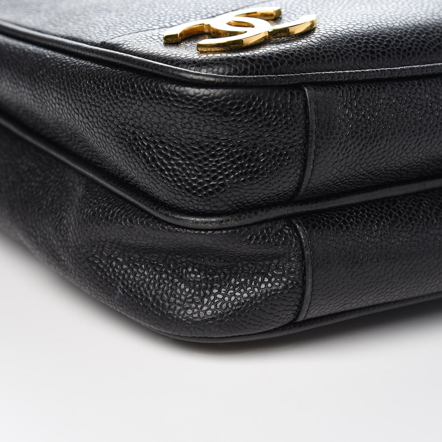 Caviar CC Shoulder Bag Black