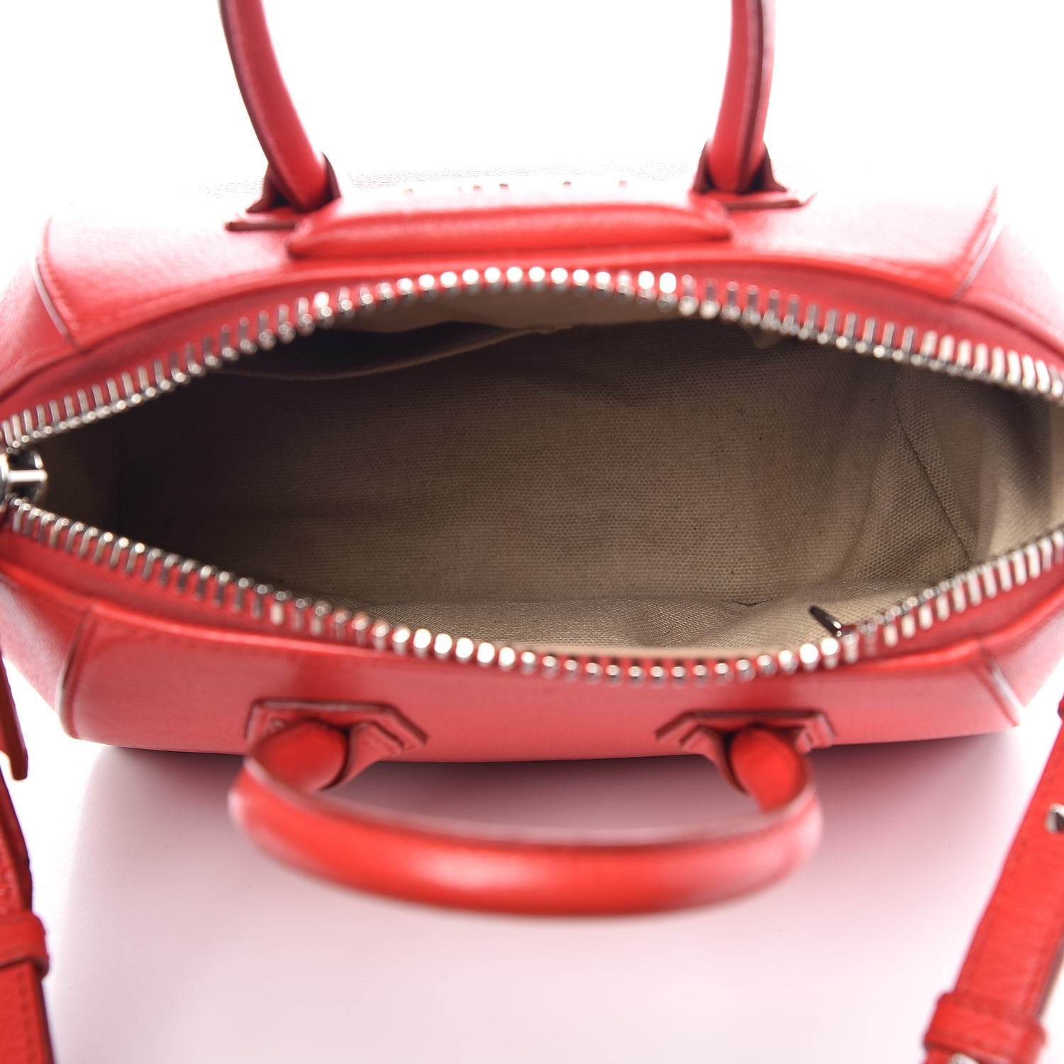Givenchy Sugar Goatskin Mini Antigona Red 6 of 14