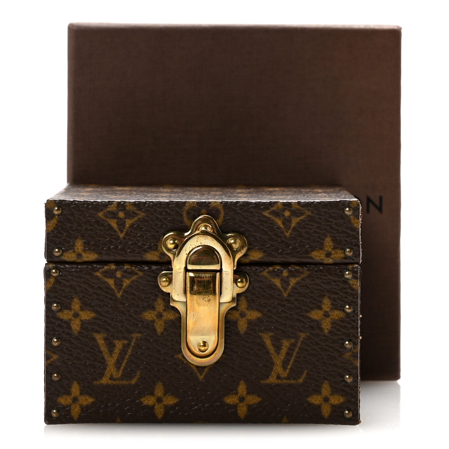 Louis Vuitton Monogram Ring Box Mini Trunk Case 7 of 7