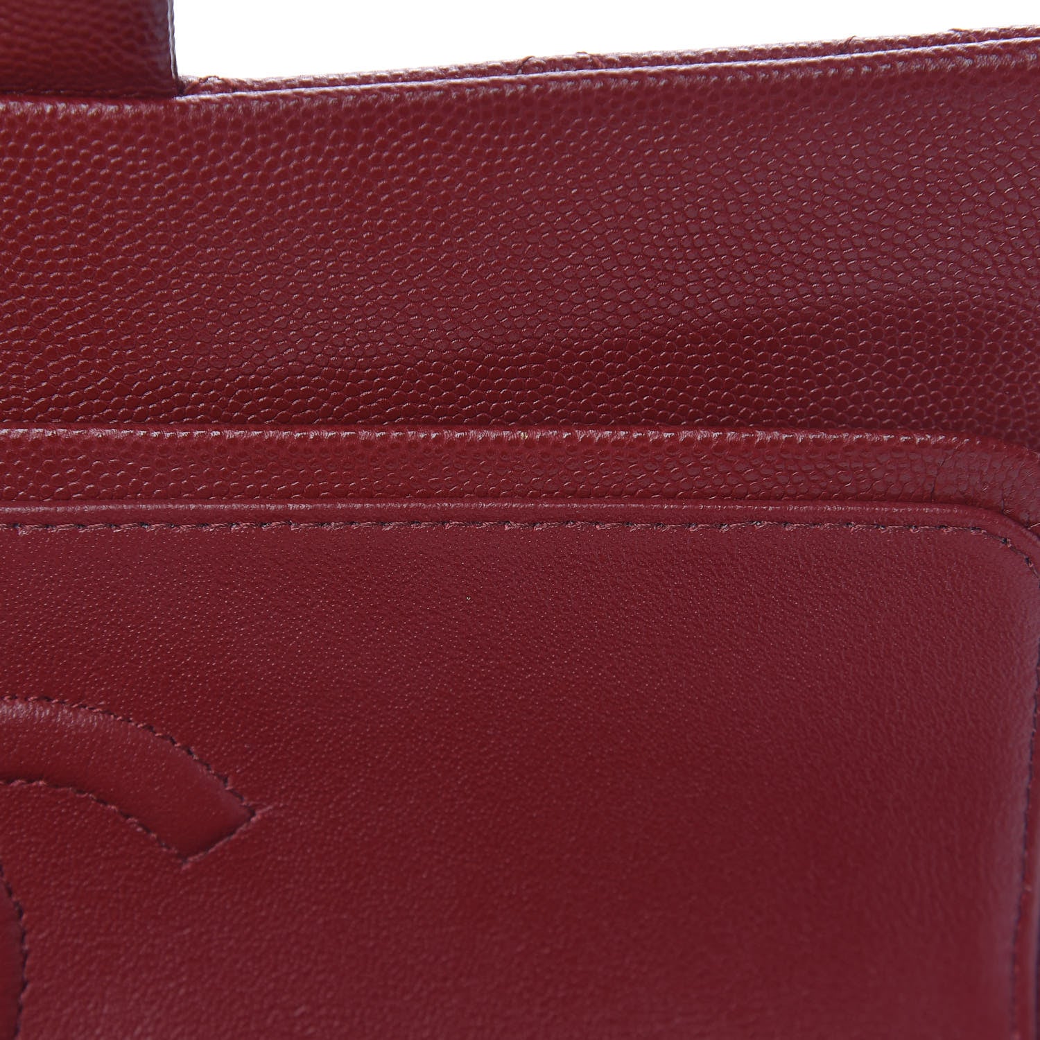 Chanel Caviar Quilted Medium Double Flap Dark Red 10 of 13
