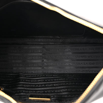 Prada Re-Nylon Vitello Large Aimee Shoulder Bag Black 5 of 10