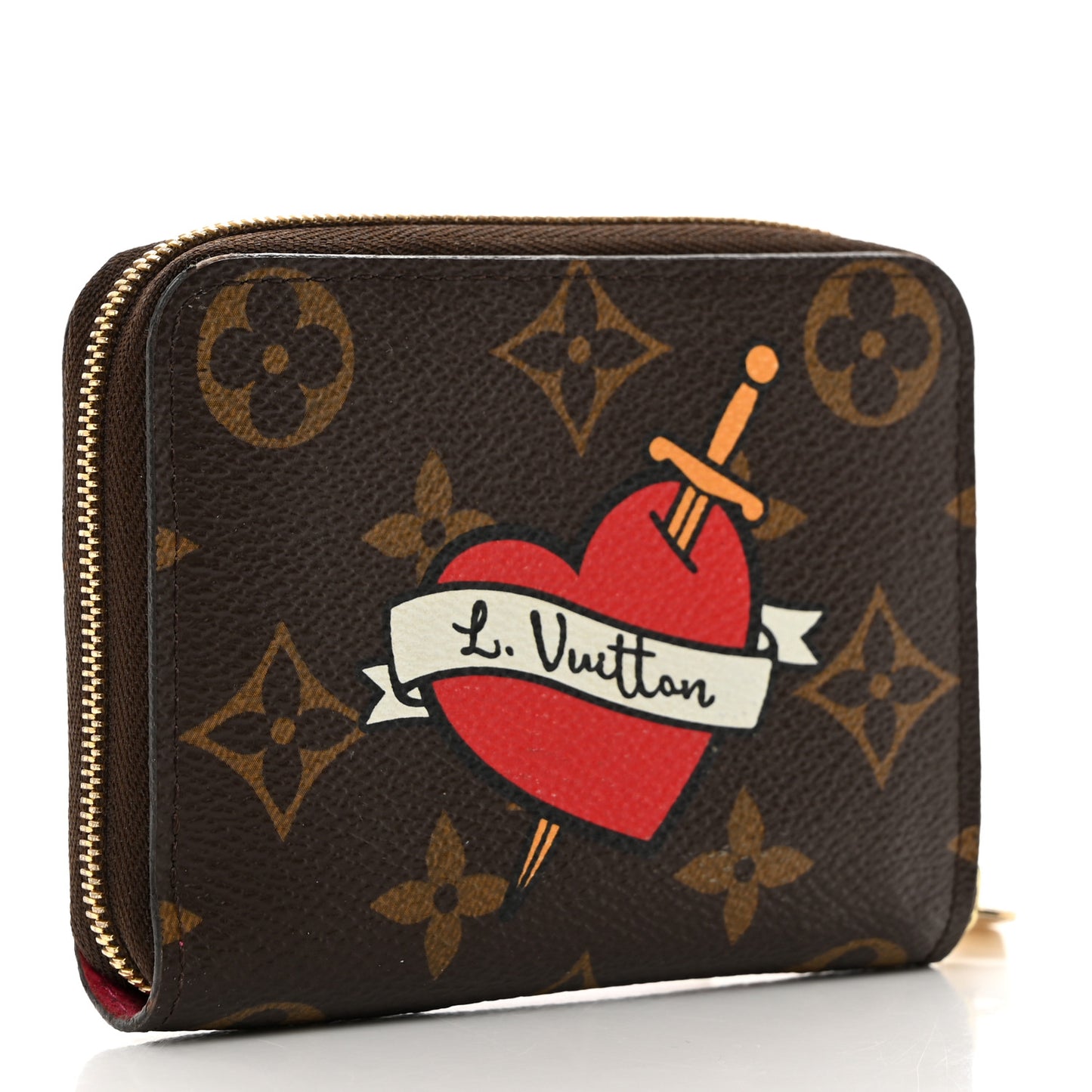 Monogram Travel Stickers Zippy Coin Purse