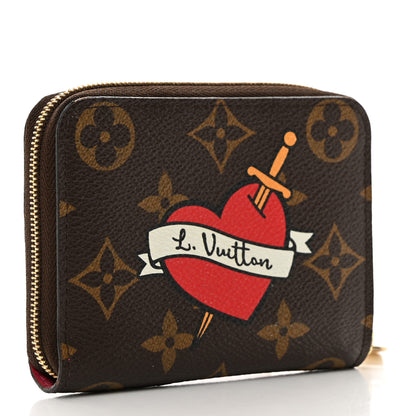 Louis Vuitton Monogram Travel Stickers Zippy Coin Purse 3 of 7