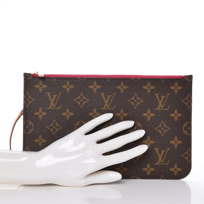 Louis Vuitton Monogram Neverfull MM GM Pochette Pivoine 2 of 8