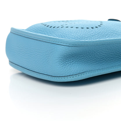 Hermes Taurillon Clemence Evelyne TPM Bleu Du Nord 9 of 10