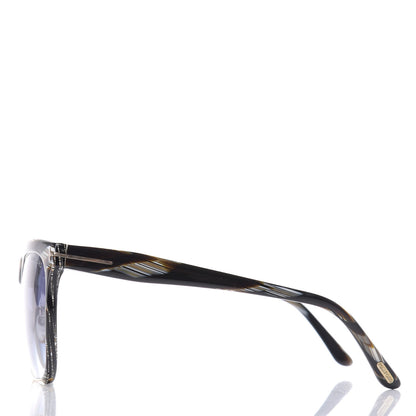 Tom Ford Thea Sunglasses TF366 Blue Brown Horn 3 of 8