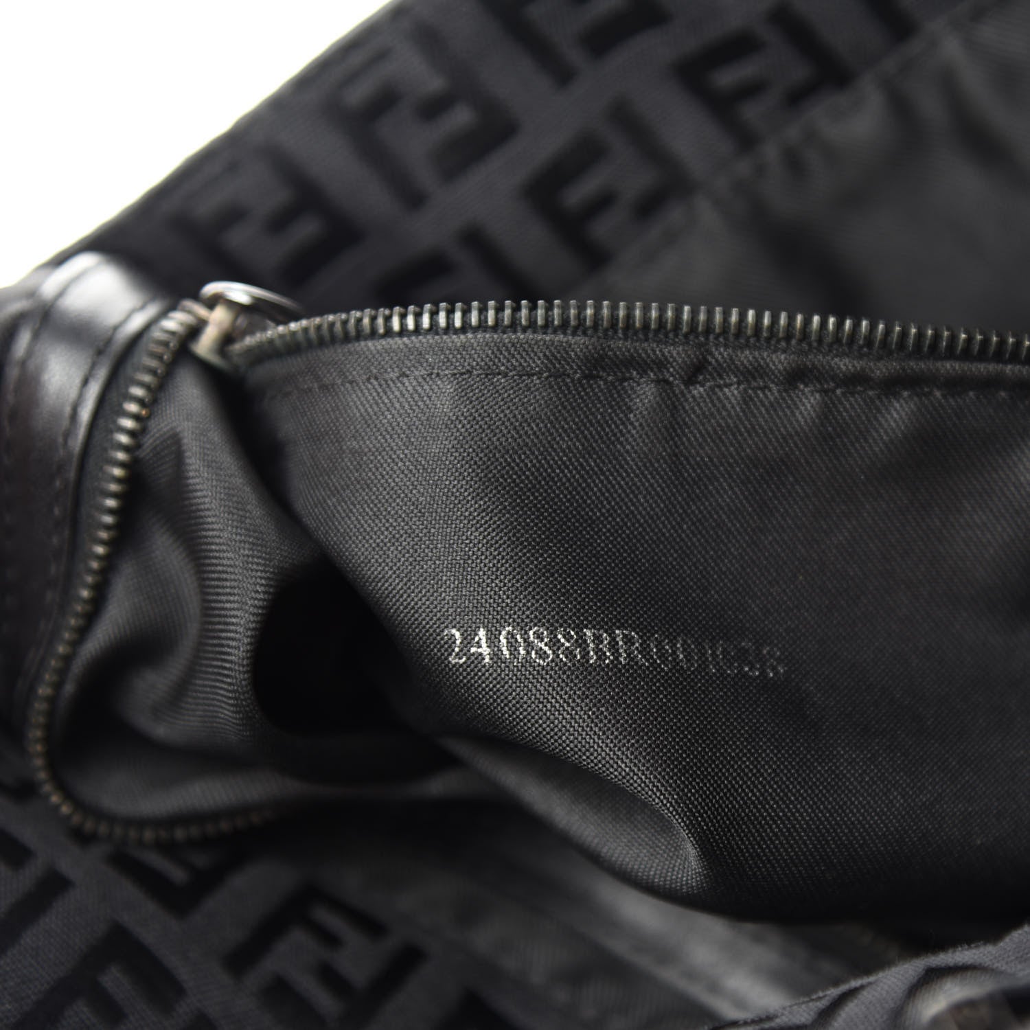 Fendi Zucchino Mama Baguette Black 9 of 10