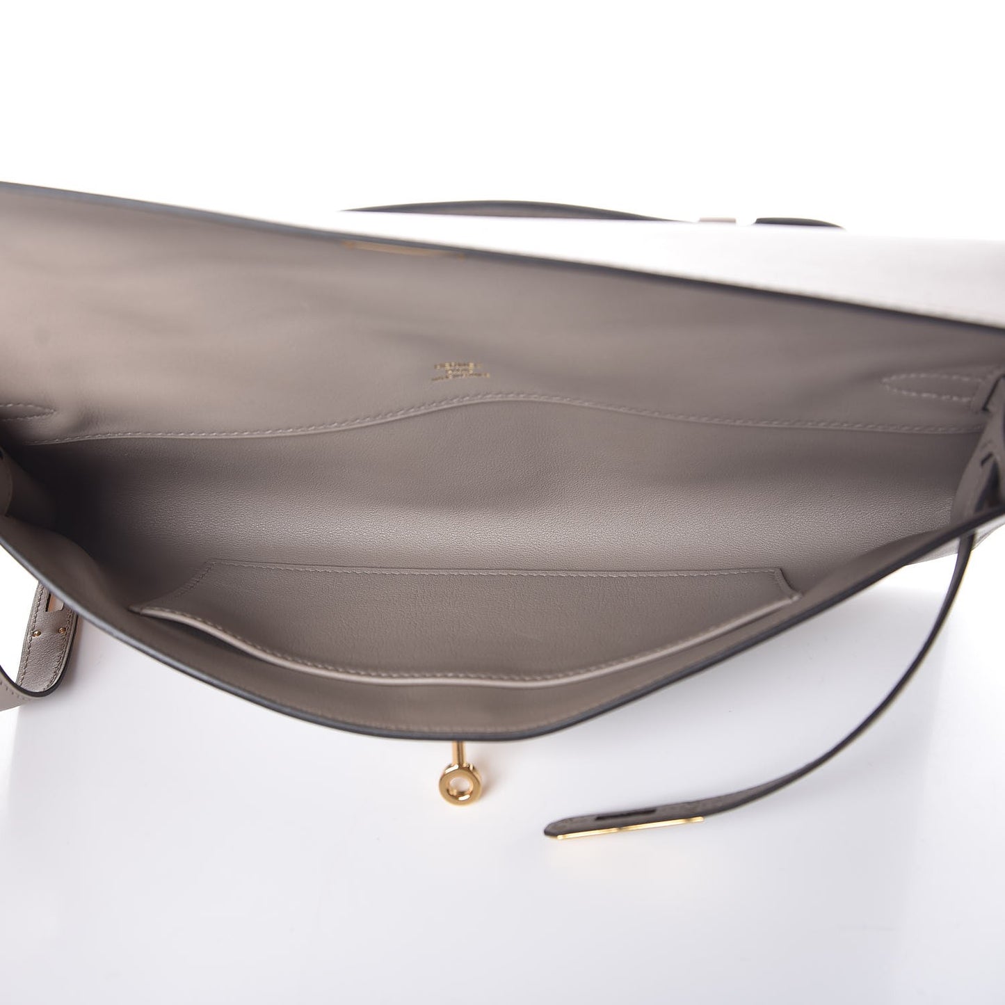 Swift Kelly Cut Clutch Pochette Gris Asphalt