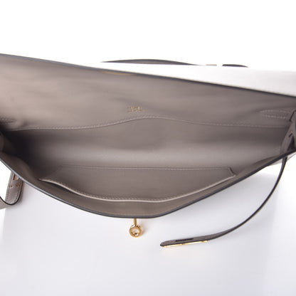 Hermes Swift Kelly Cut Clutch Pochette Gris Asphalt 5 of 8