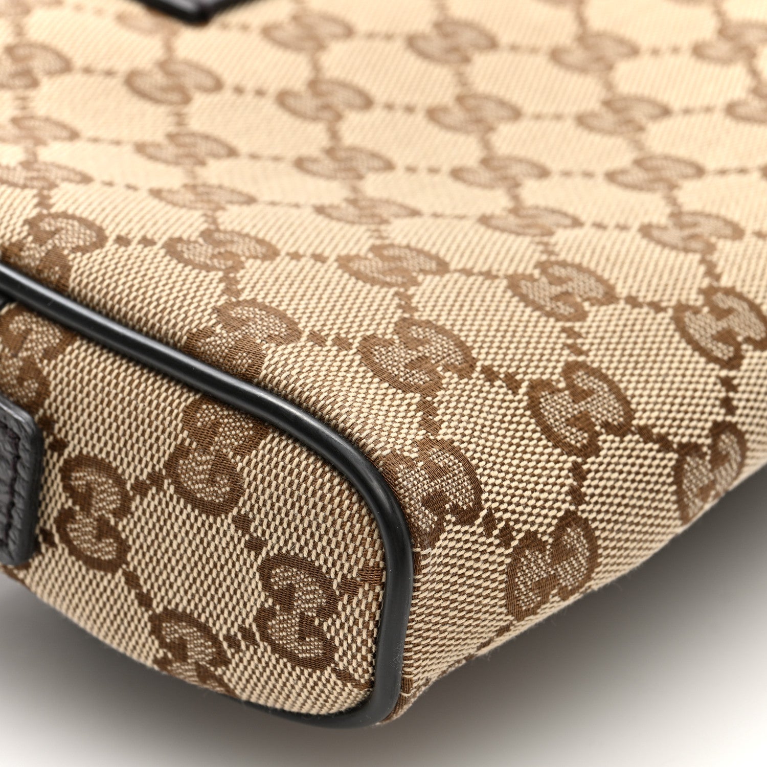 Gucci Monogram Belt Bag Dark Brown 9 of 10