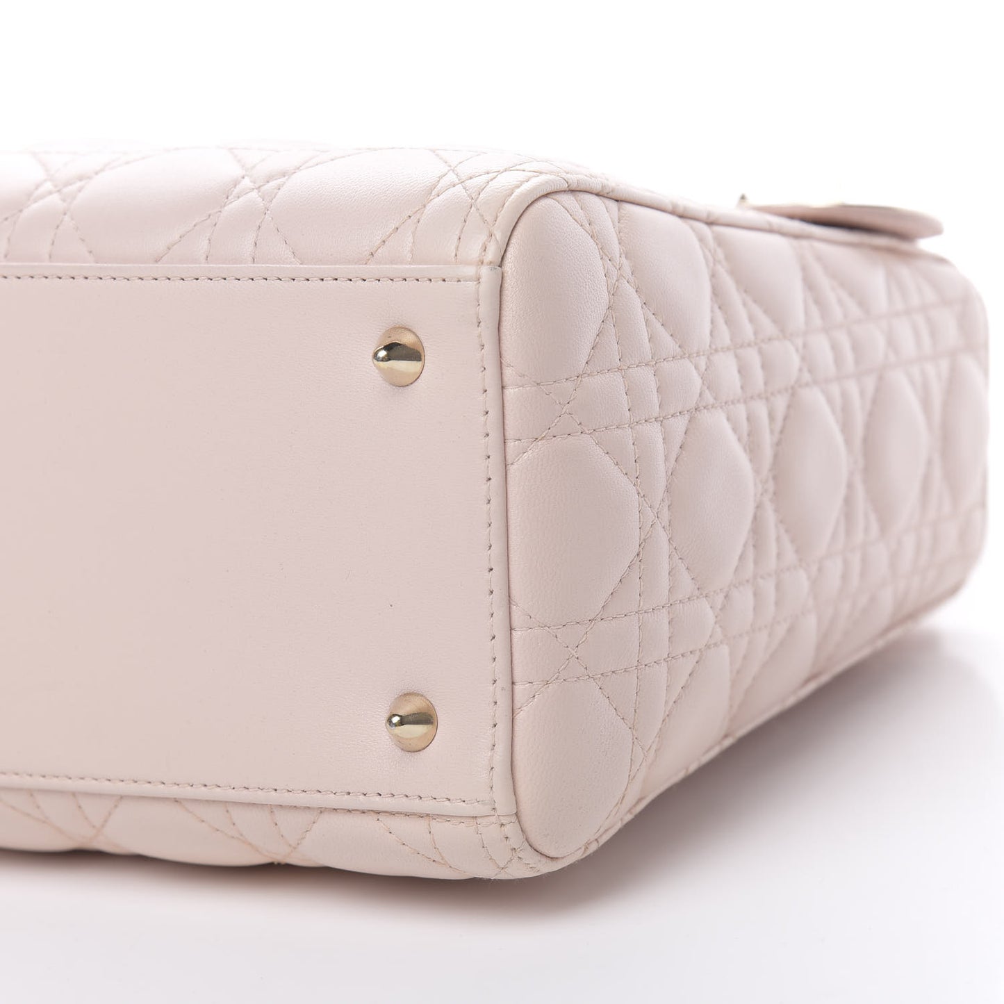 Lambskin Cannage Medium Lady Dior Light Pink