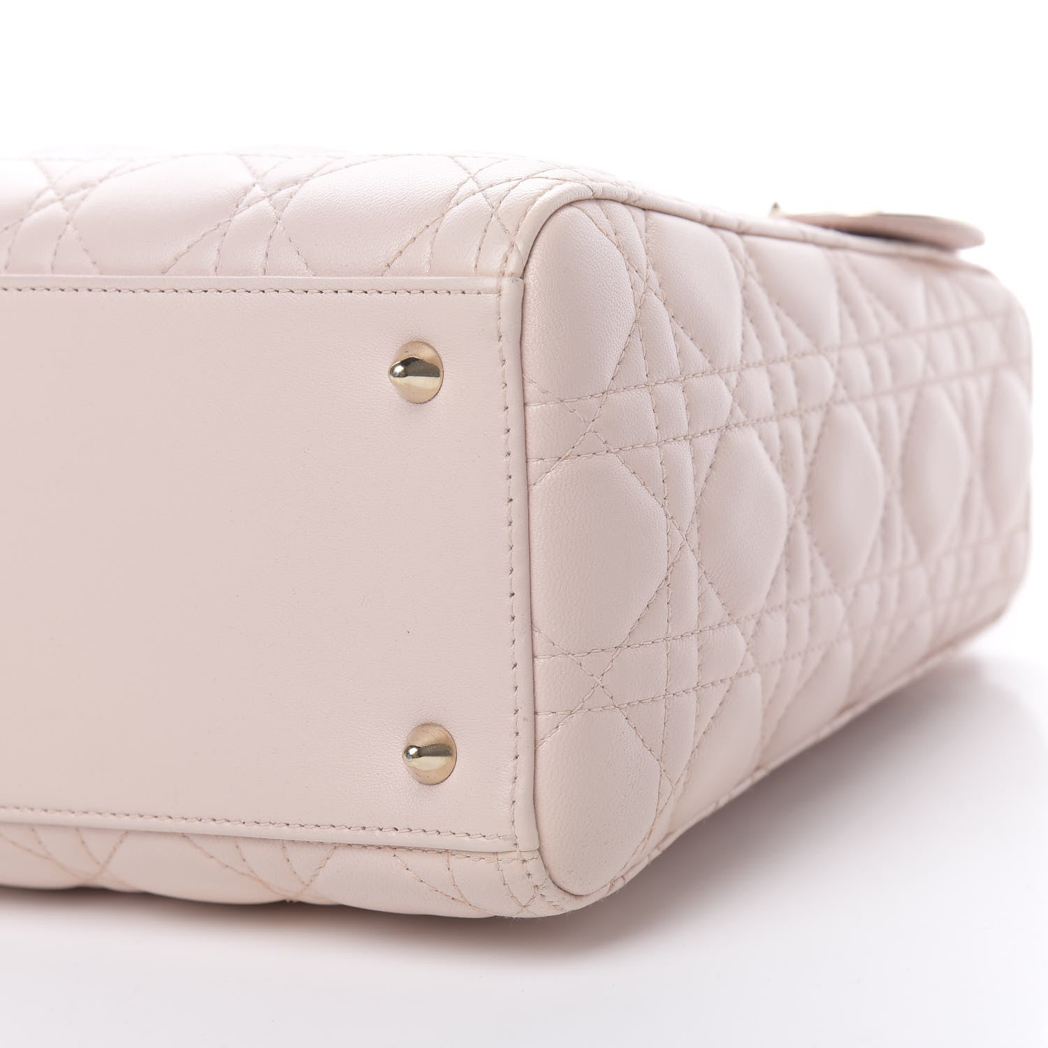 Christian Dior Lambskin Cannage Medium Lady Dior Light Pink 10 of 13
