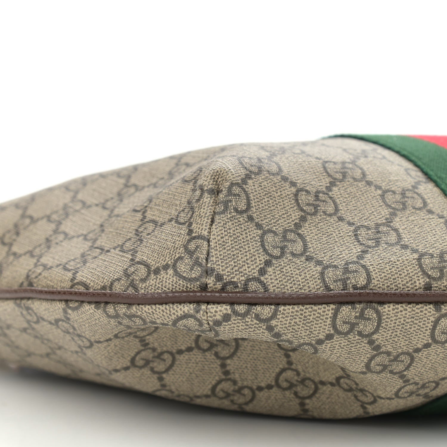 Gucci GG Supreme Monogram Web Small Ophidia Half Moon Hobo Brown 9 of 10