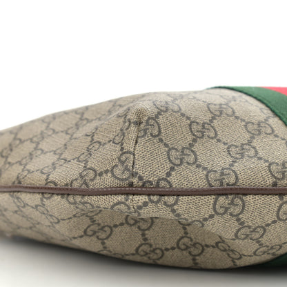 Gucci GG Supreme Monogram Web Small Ophidia Half Moon Hobo Brown 9 of 10