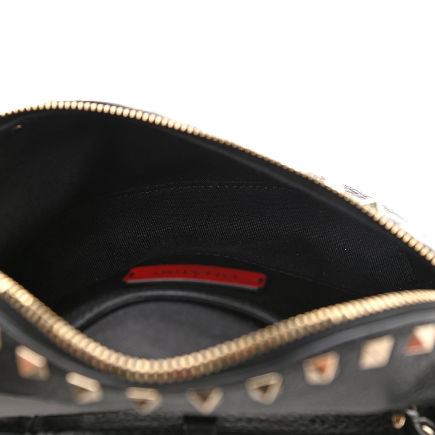 Valentino Garavani Grainy Calfskin Rockstud Belt Bag Black 5 of 9