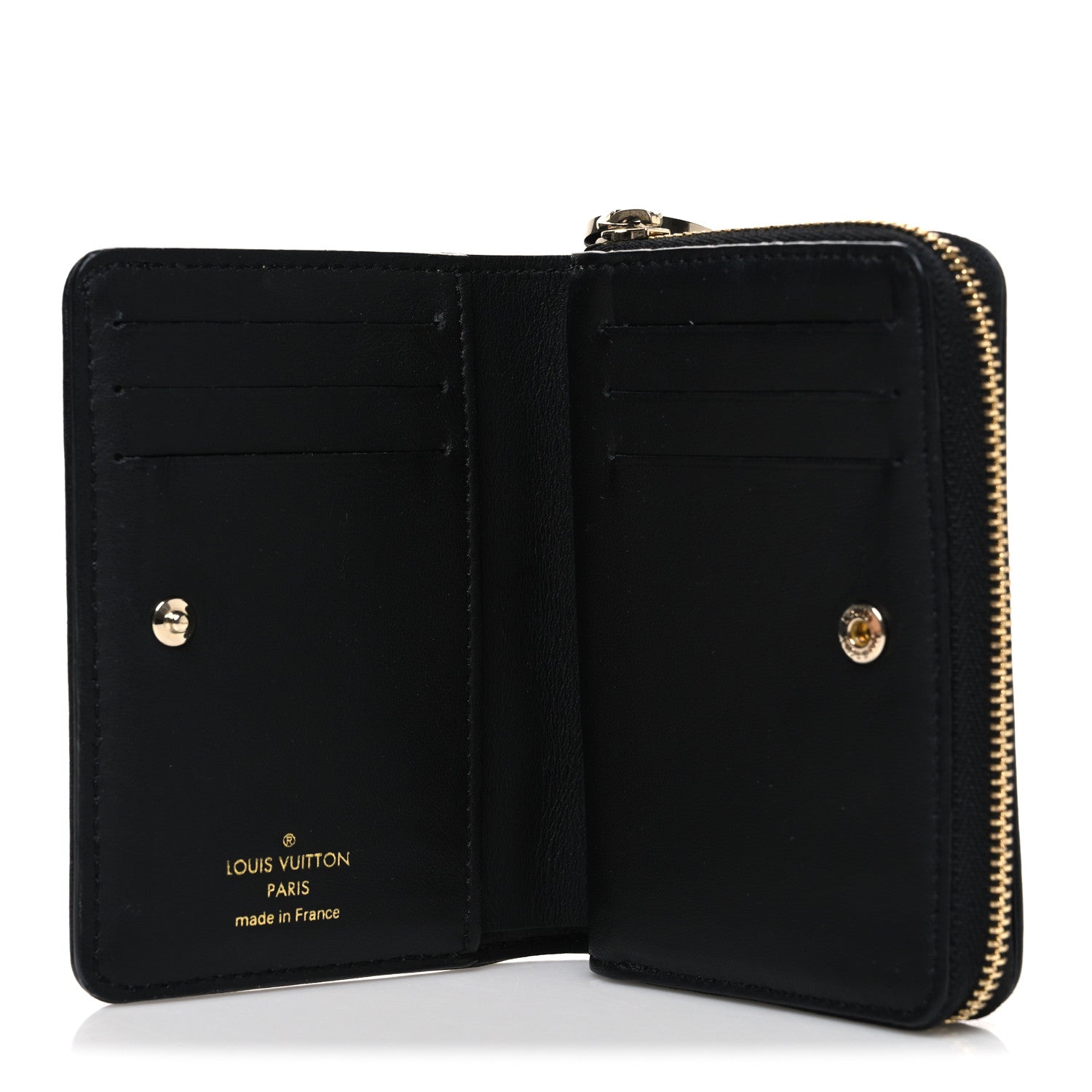 Louis Vuitton Lambskin Embossed Monogram LV Ski Lou Coussin Wallet Black Pink 5 of 8