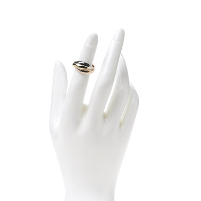 Cartier 18K Pink Yellow White Gold Classic Les Must De Trinity Ring 49 4.75 2 of 5