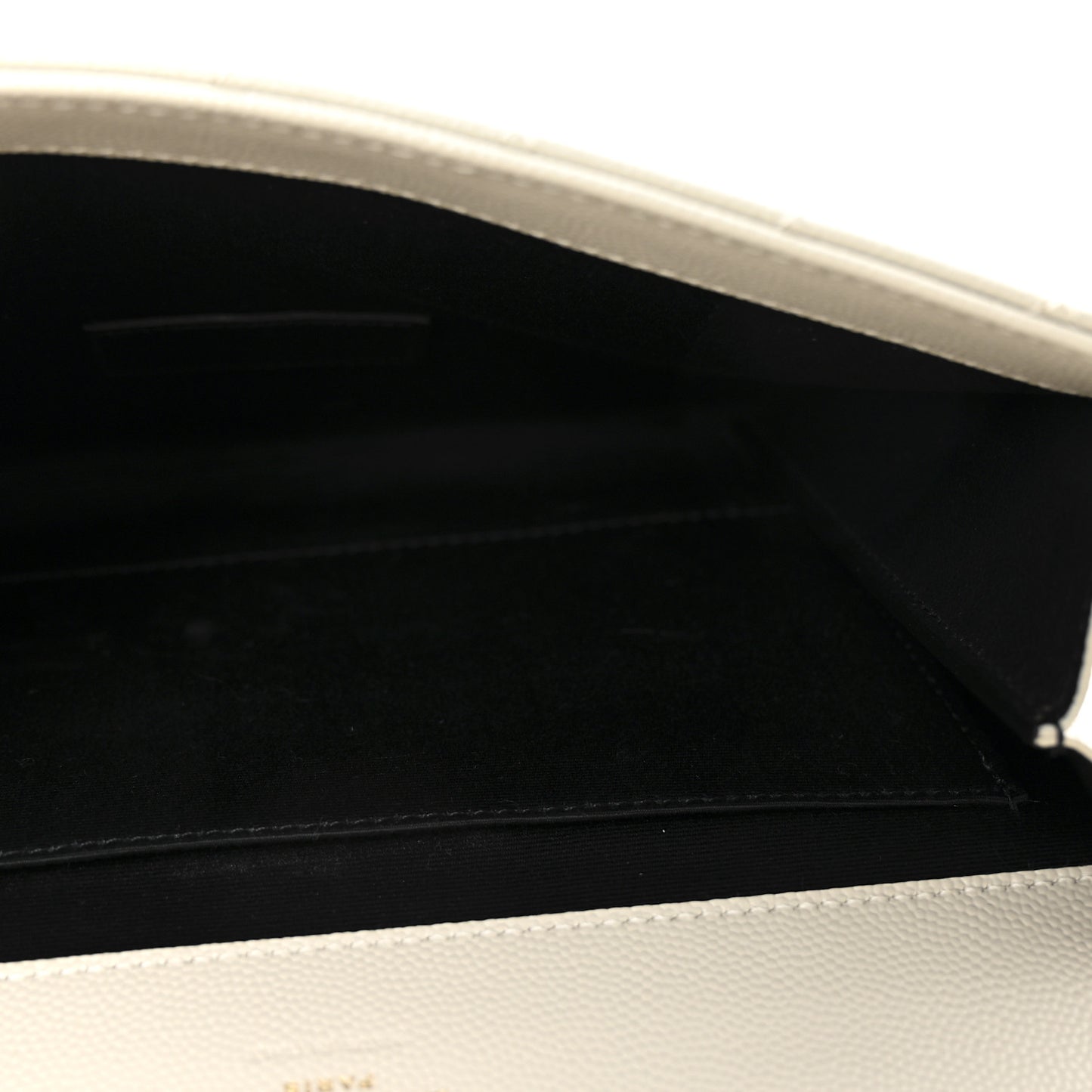 Grain De Poudre Textured Mixed Matelasse Triquilt Monogram Clutch Crema Soft