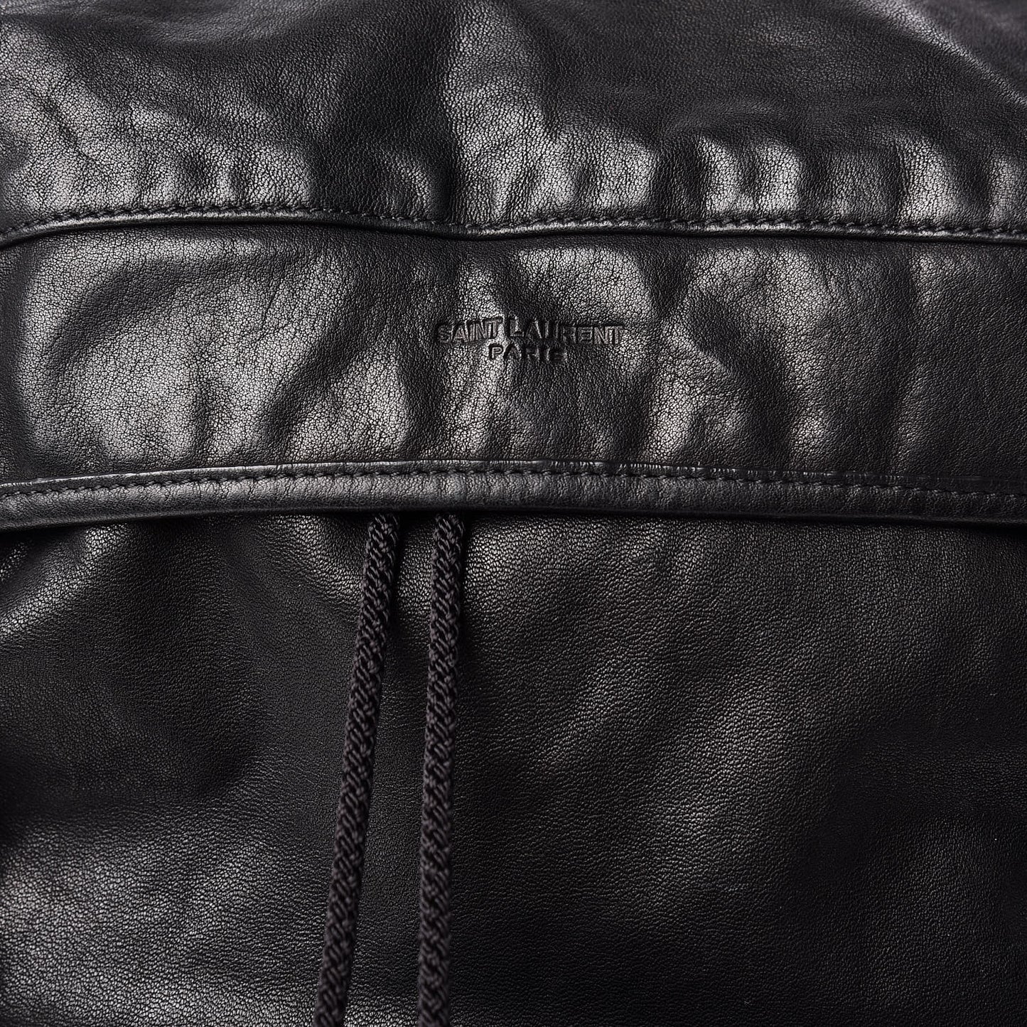 Calfskin Delave Backpack Black