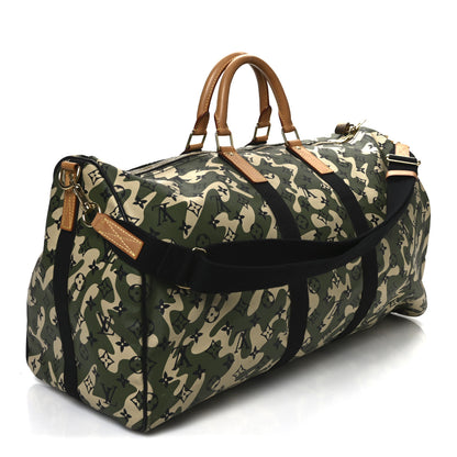 Louis Vuitton Monogramouflage Keepall 55 3 of 20