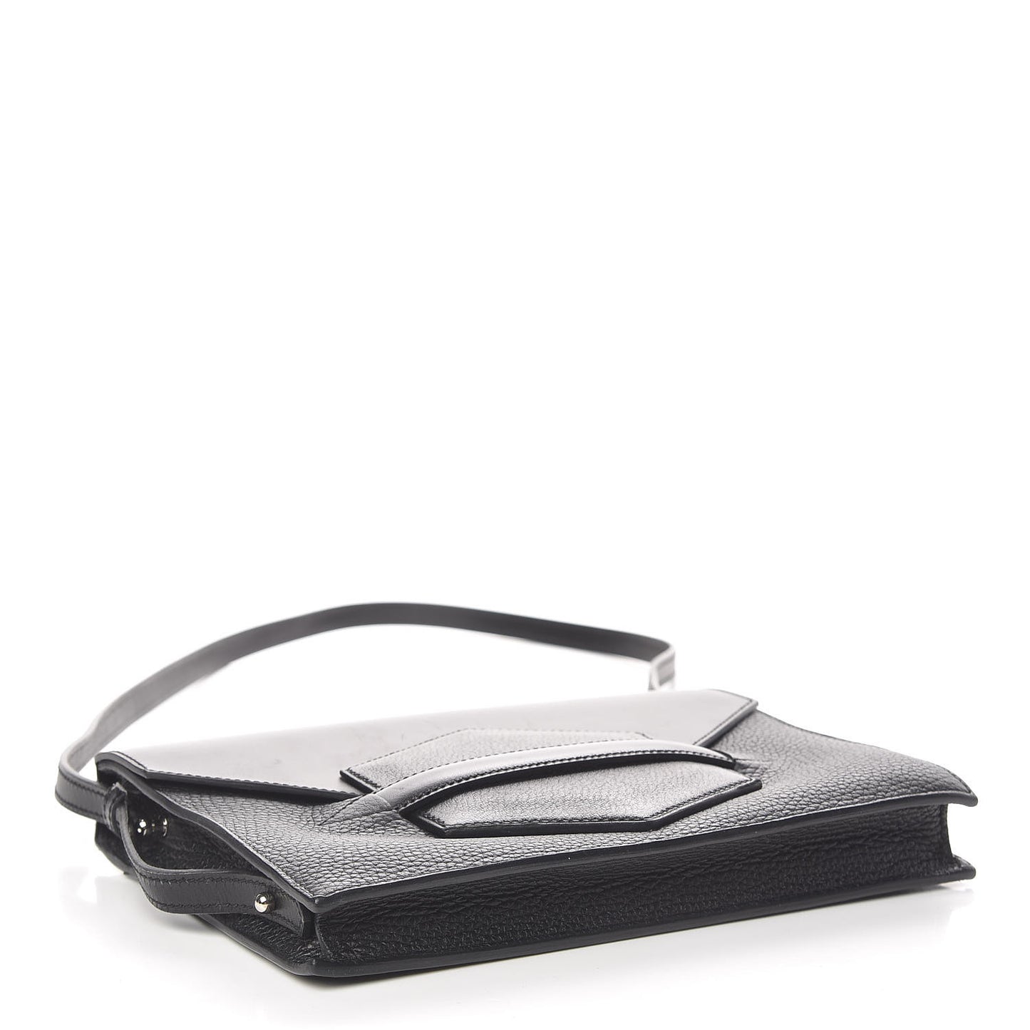 Box Taurillon Clemence Faco Clutch Black