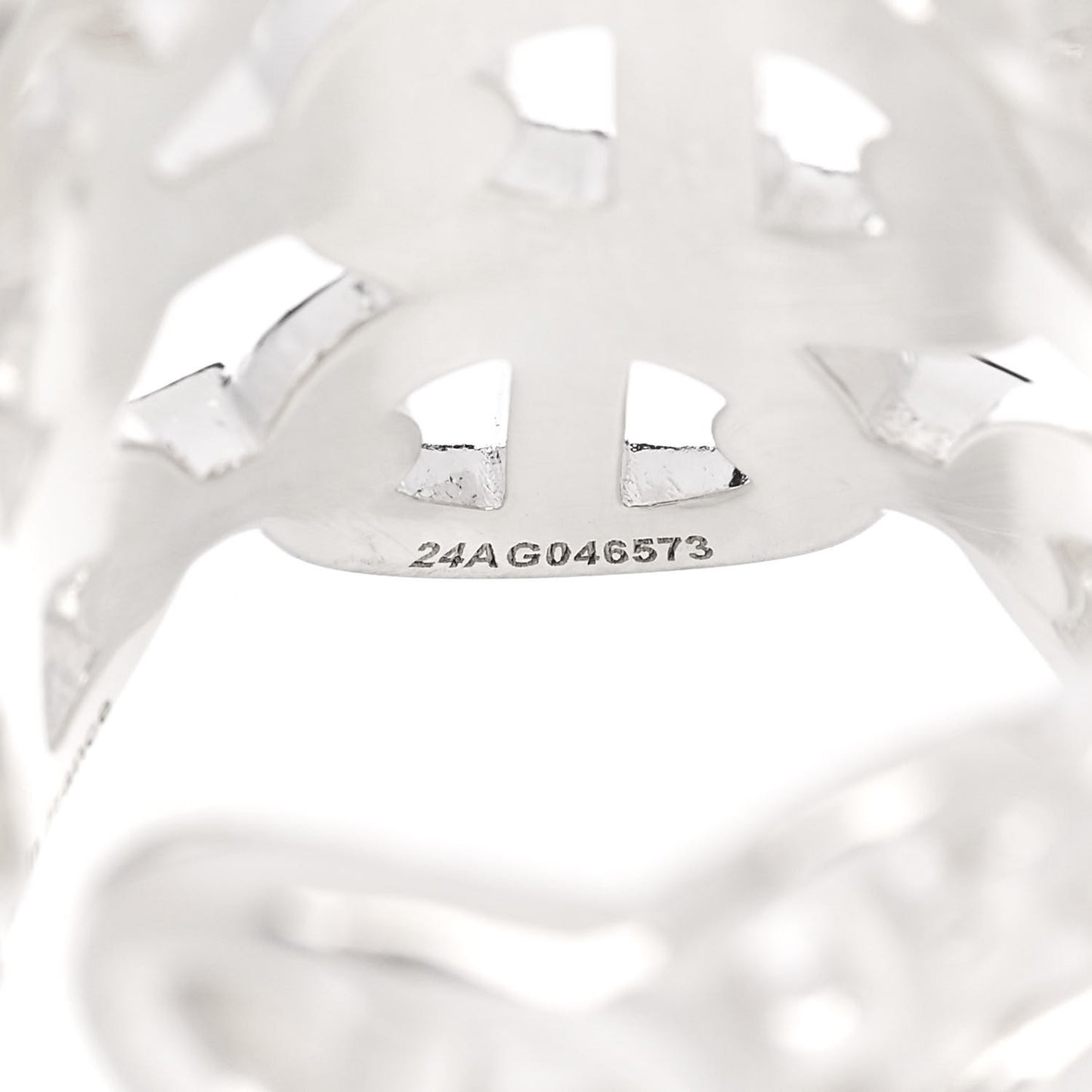 Sterling Silver GM Chaine d'Ancre Enchainee Band Ring 53 6.25