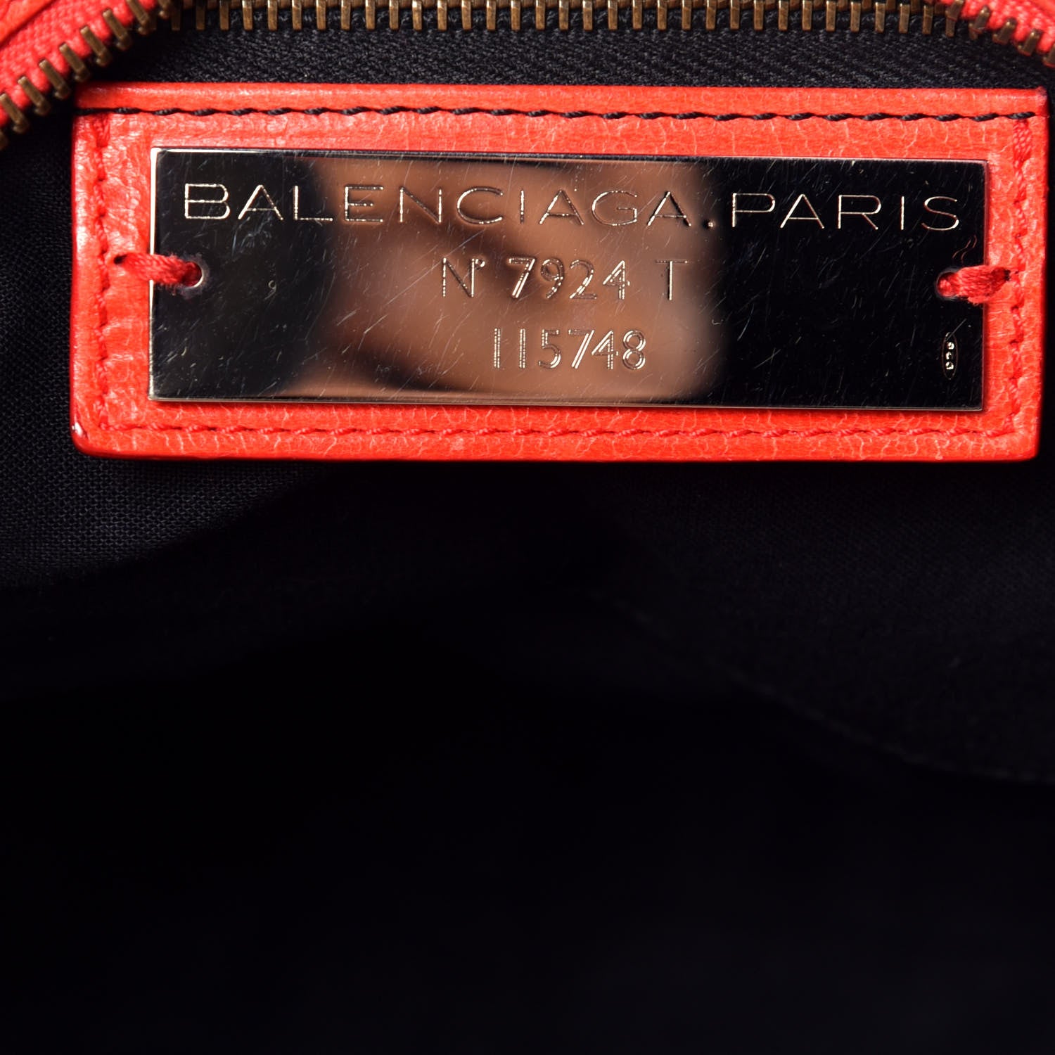 Balenciaga Agneau Classic Hardware City Vermillion 7 of 12
