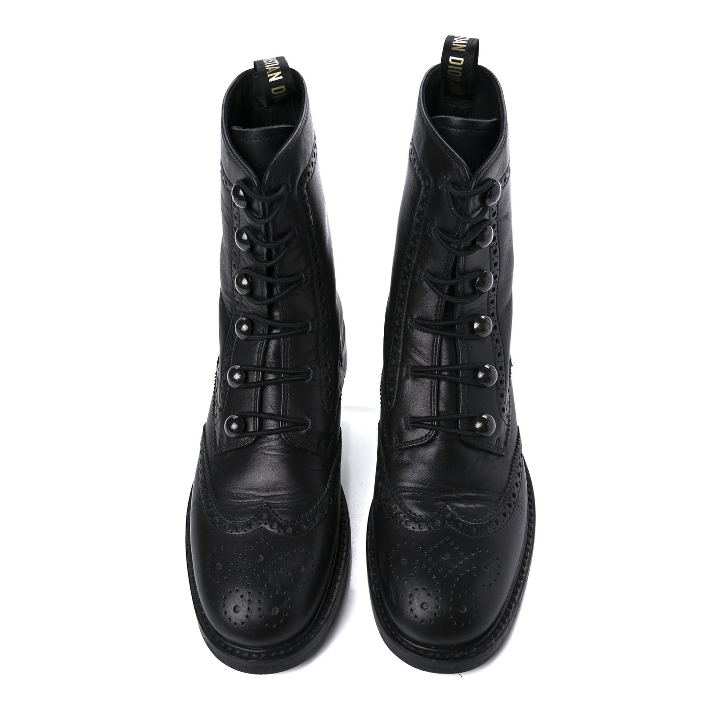 Calfskin Diorunit Low Boot 37.5 Black