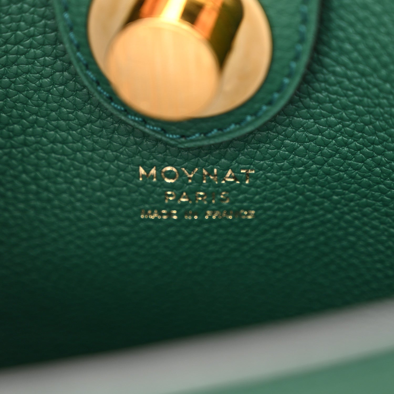 Moynat Taurillon Blush Baluchon BB Emerald 7 of 10