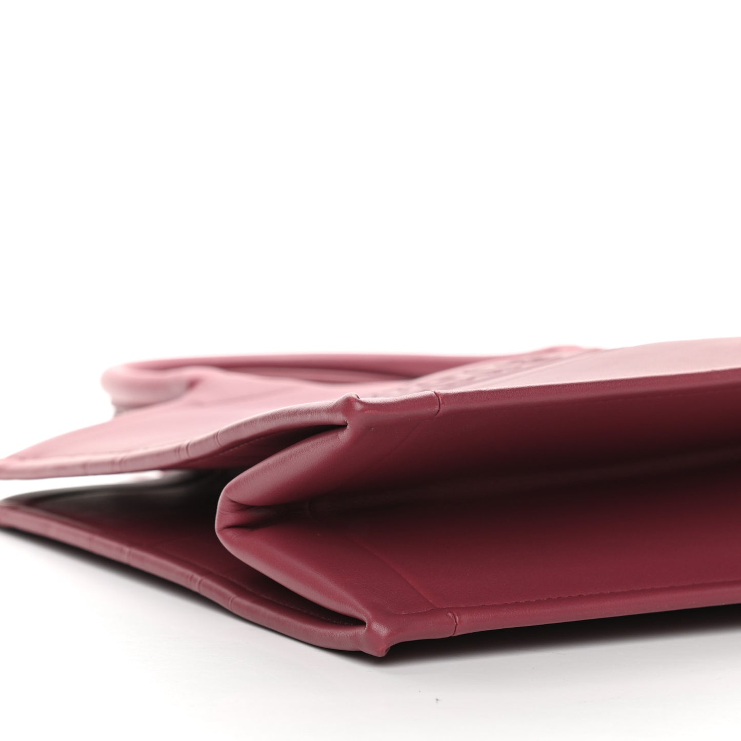 Calfskin Embossed Medium Book Tote Red
