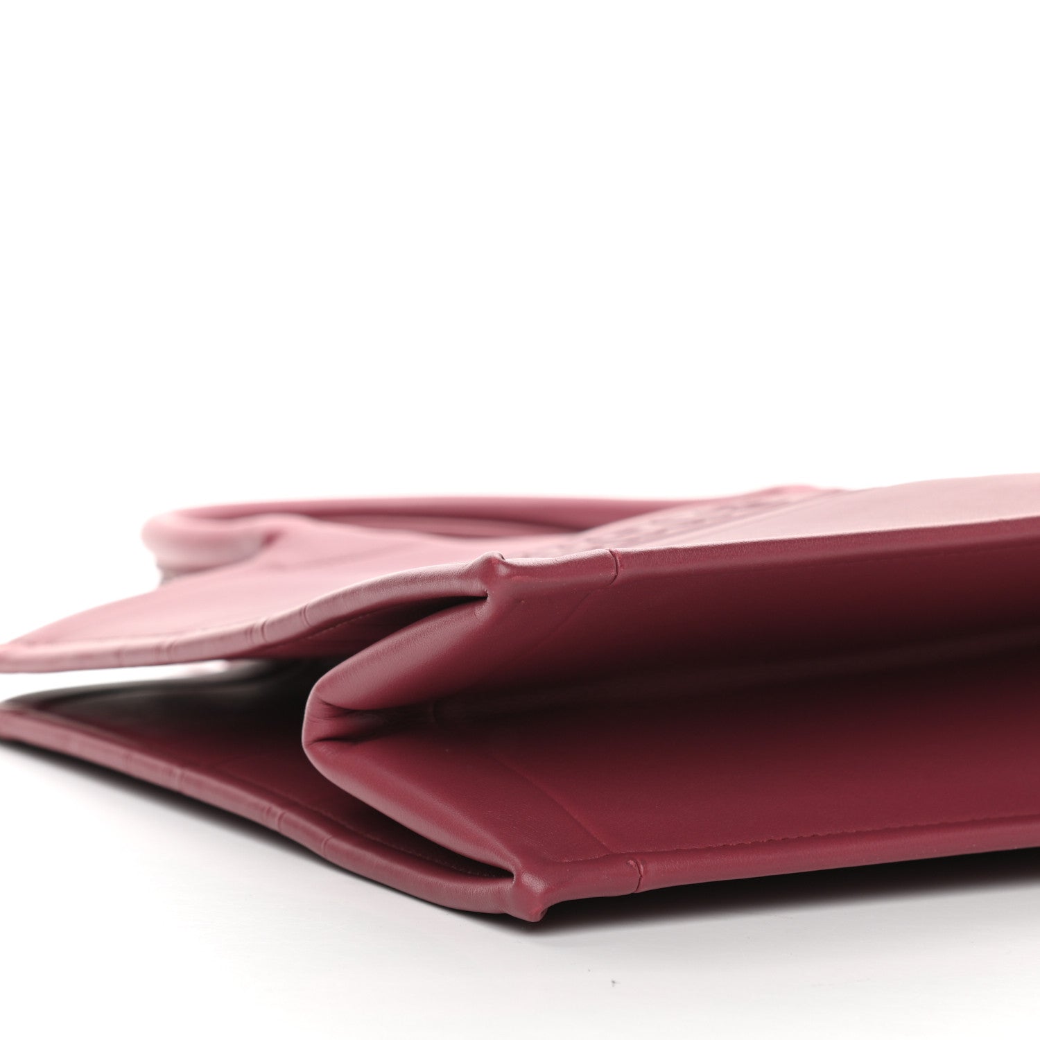 Christian Dior Calfskin Embossed Medium Book Tote Red 9 of 10