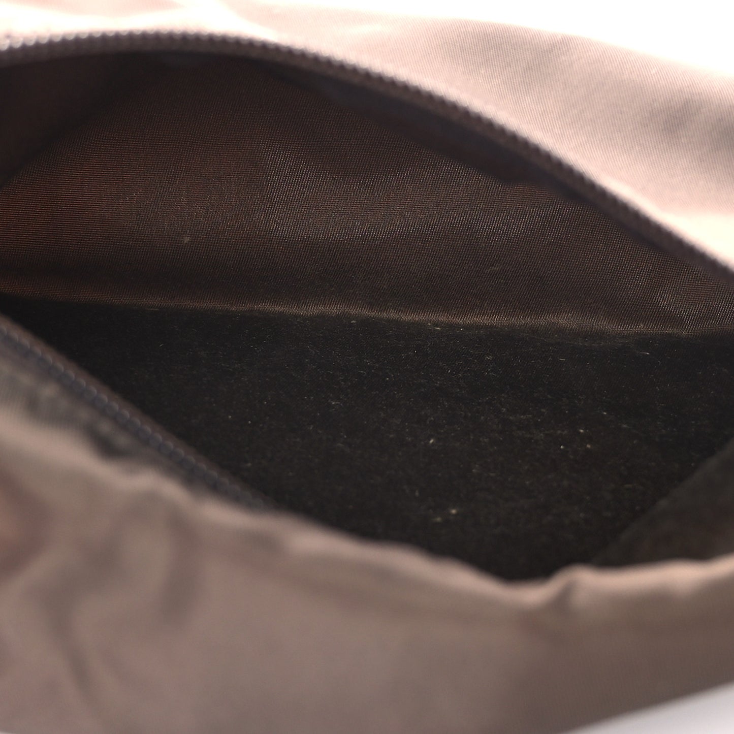 Nylon Vela Cosmetic Pouch Brown