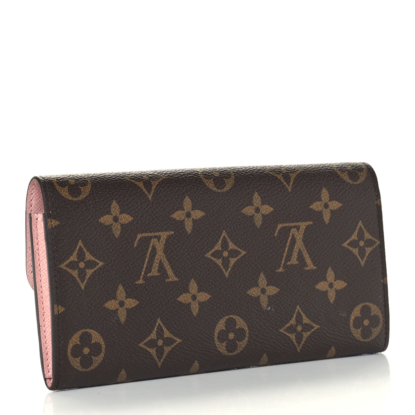 Monogram Emilie Wallet Rose Ballerine