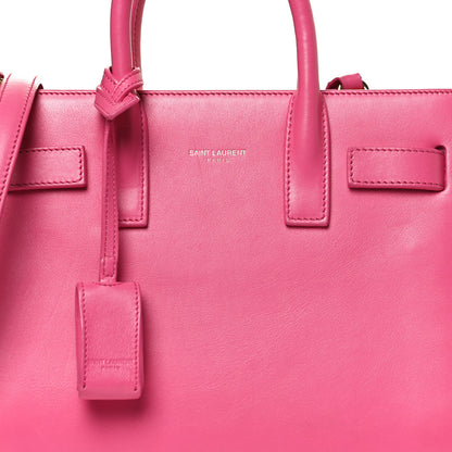 Saint Laurent Calfskin Nano Sac De Jour Lipstick Fuchsia 8 of 15