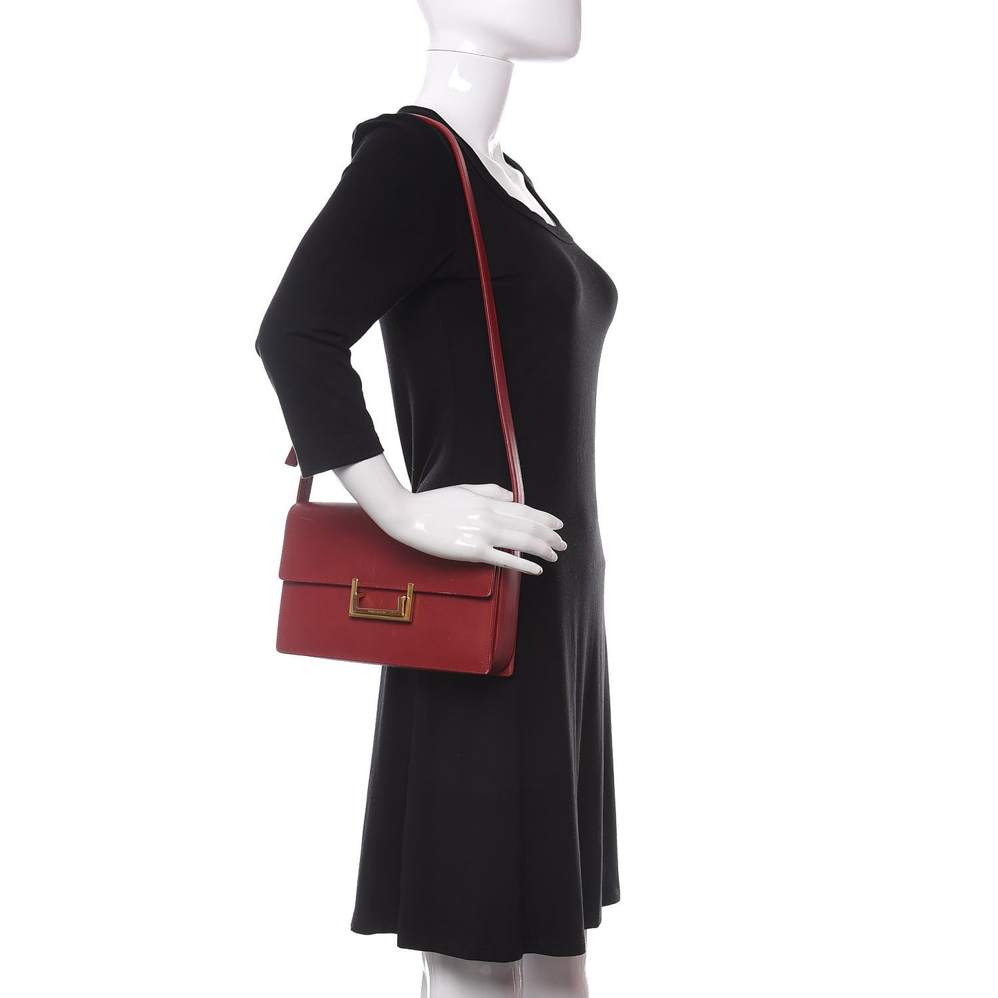 Calfskin Medium Classic Lulu Bag Red