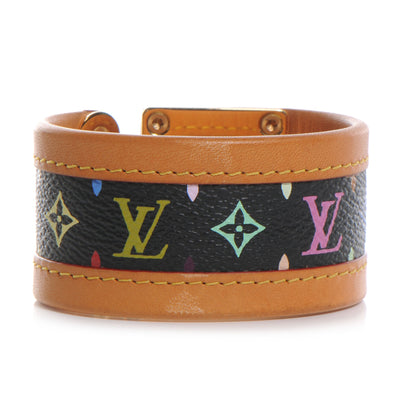Louis Vuitton Monogram Multicolor S Lock Bracelet Black 5 of 8