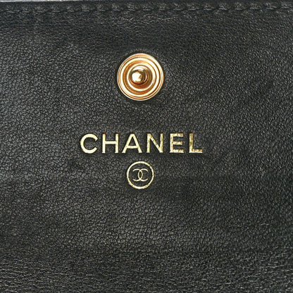 Chanel Lambskin Quilted Chanel 19 Flap Card Holder Black 7 of 10