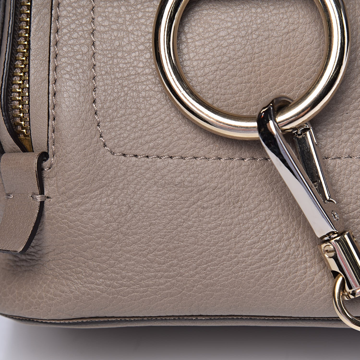 Chloe Suede Calfskin Mini Faye Backpack Motty Grey 9 of 12