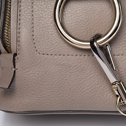 Chloe Suede Calfskin Mini Faye Backpack Motty Grey 9 of 12
