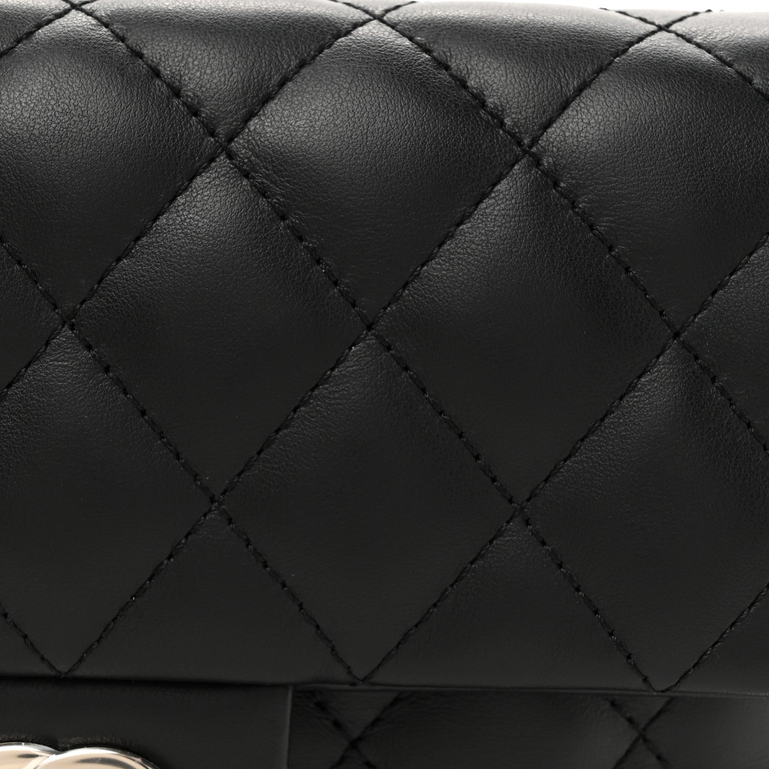 Chanel Calfskin Quilted CC Uniform Flap Belt Bag Black 8 of 10