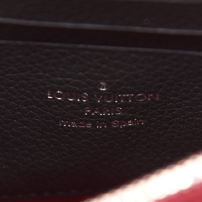 Louis Vuitton Calfskin My Lockme Chain Pochette Lie De Vin Etain Creme 5 of 7