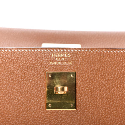Hermes Togo Kelly Sellier 40 Gold 8 of 14