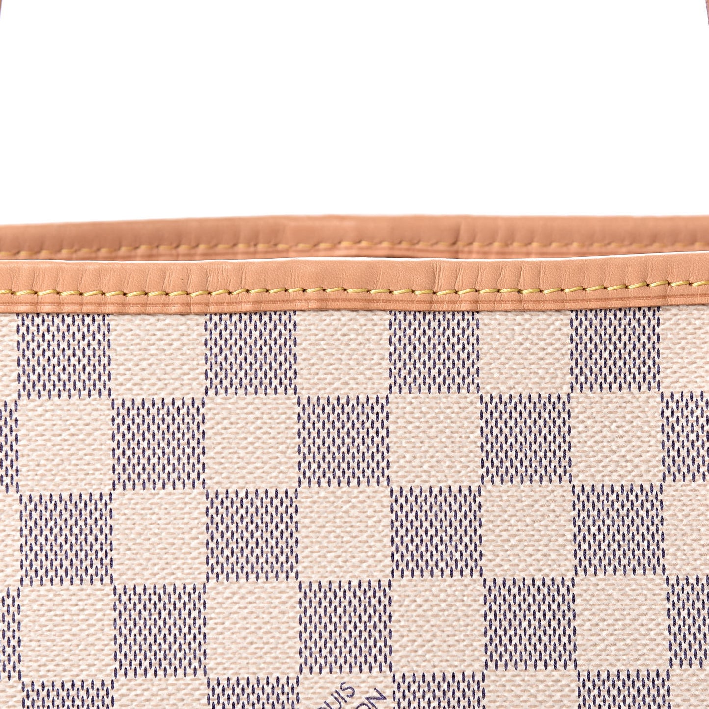 Damier Azur Neo Neverfull MM Rose Ballerine