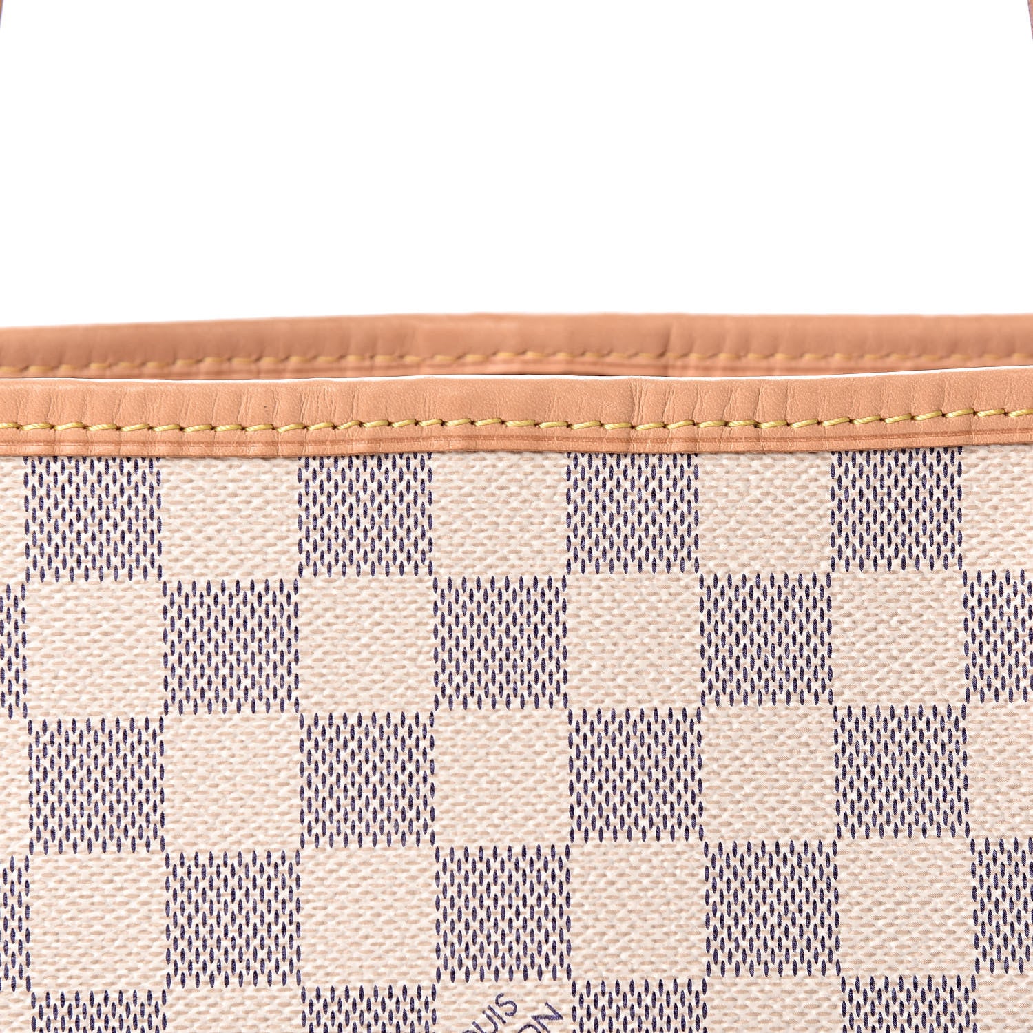 Louis Vuitton Damier Azur Neo Neverfull MM Rose Ballerine 9 of 13