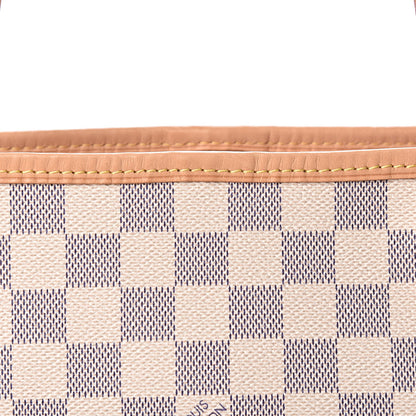 Louis Vuitton Damier Azur Neo Neverfull MM Rose Ballerine 9 of 13