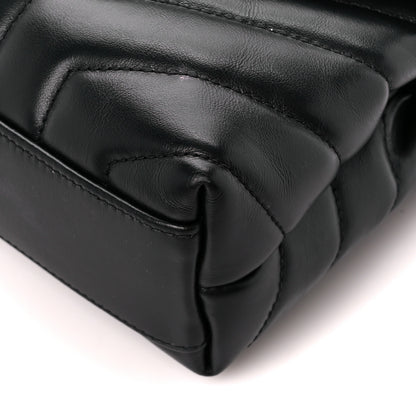 Saint Laurent Calfskin Y Quilted Monogram Toy Loulou Crossbody Bag Black 11 of 12