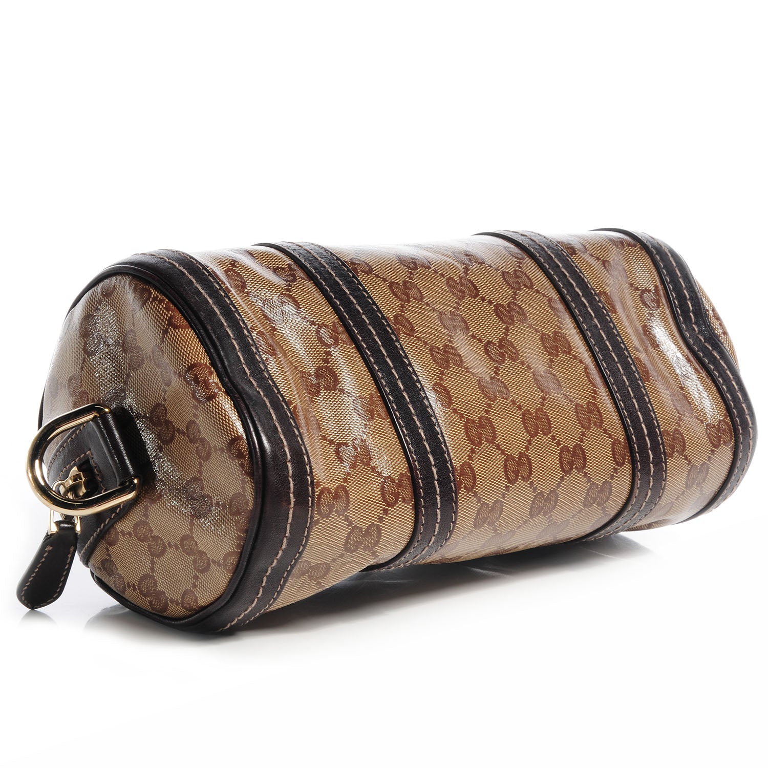 Gucci Crystal Monogram Duchessa Small Boston Bag Brown 4 of 7