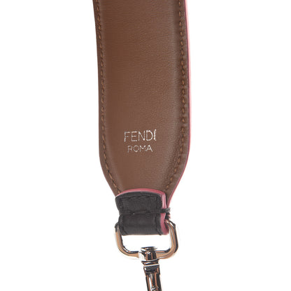Fendi Vitello Dolce Plexiglass Bi-Color Studded Strap You Black Brownie Multicolor 3 of 3
