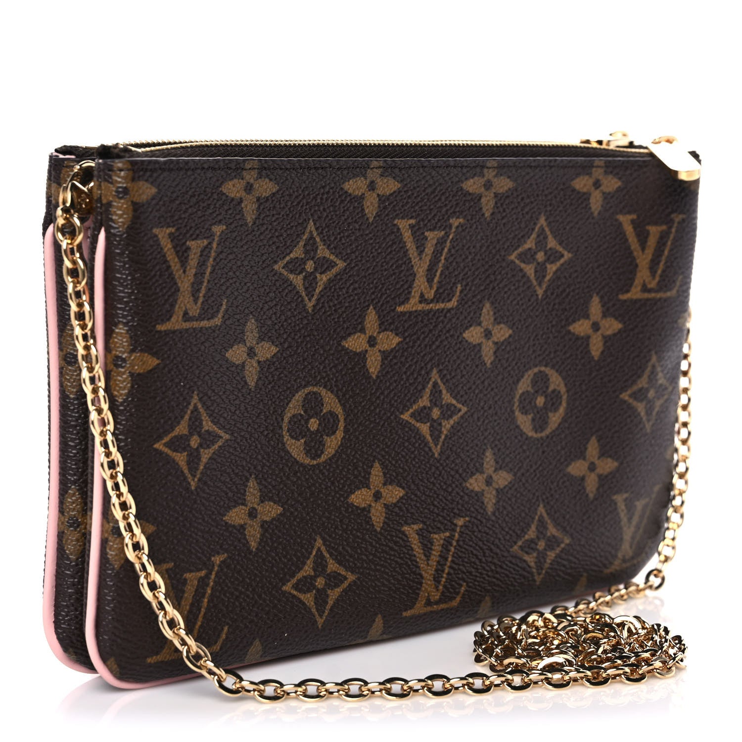 Louis Vuitton Monogram Blooming Flowers Double Zip Pochette 3 of 9